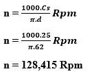 Rumus Kecepatan Potong Pada Mesin Bubut